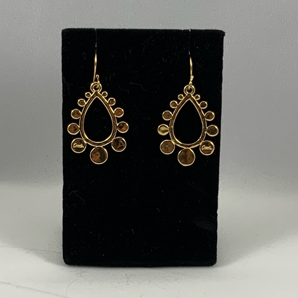 NWOT COACH Vintage Gold Tone 💛 Earrings